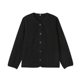 婦人　素材に還るフリースカーディガン