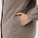 婦人　素材に還るフリースカーディガン