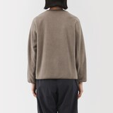 婦人　素材に還るフリースカーディガン