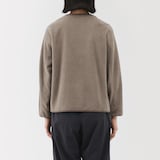 婦人　素材に還るフリースカーディガン