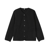 婦人　素材に還るフリースカーディガン