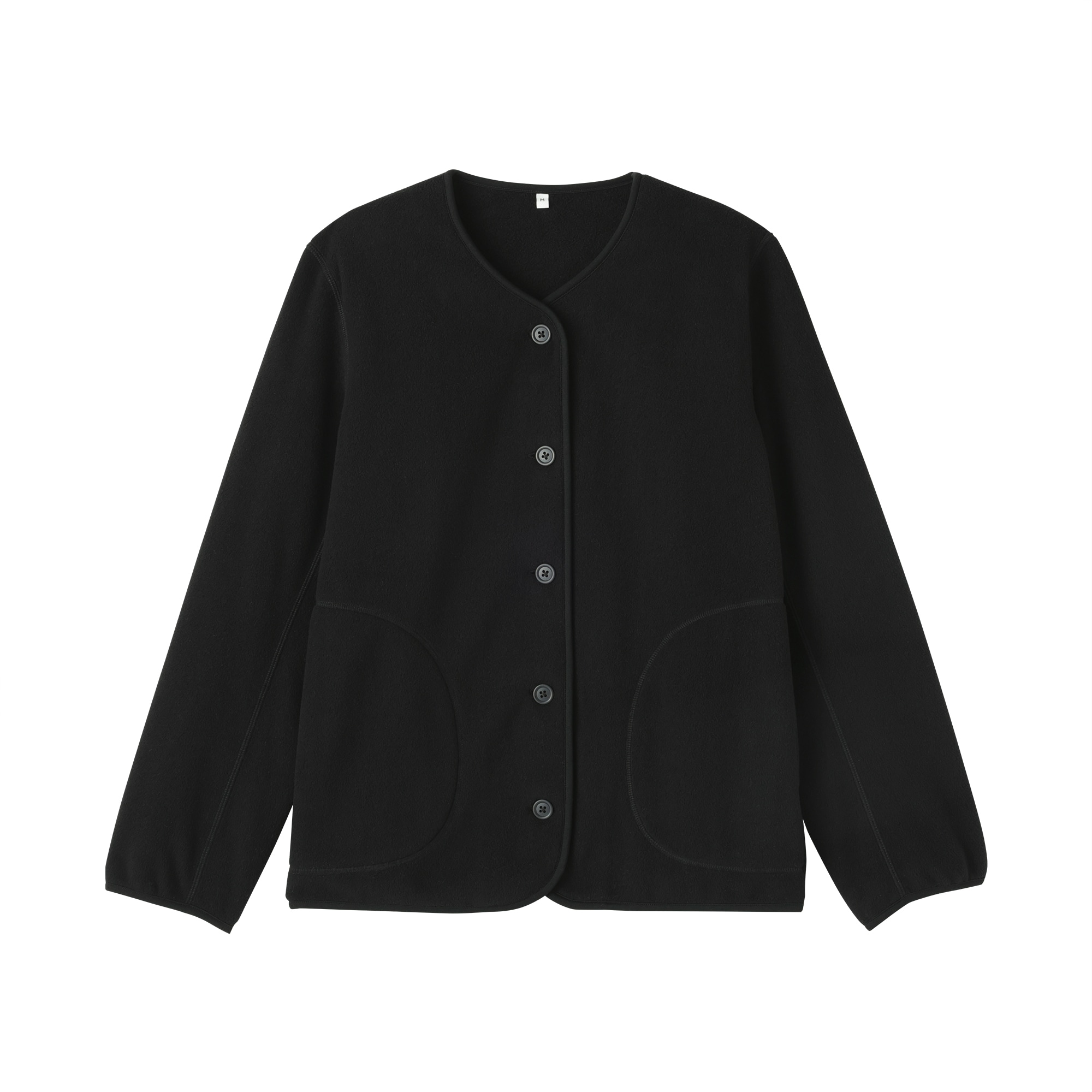 婦人　素材に還るフリースカーディガン