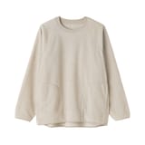 婦人　素材に還るフリースプルオーバー