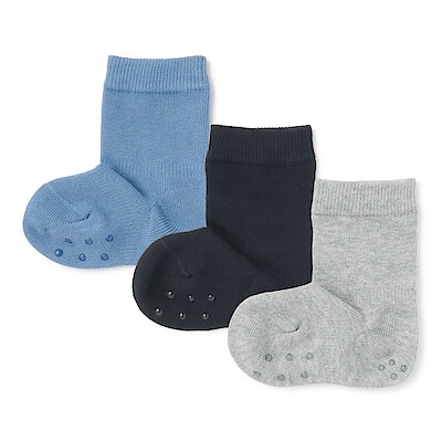 ベビー　足なり直角　靴下（３足組）