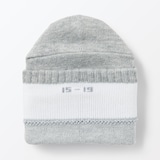 キッズ　足なり直角　ショート丈靴下（柄・３足組）