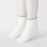 キッズ　足なり直角　ショート丈靴下（柄・３足組）