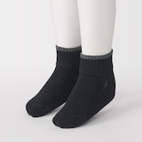 キッズ　足なり直角　ショート丈靴下（柄・３足組）