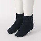 キッズ　足なり直角　ショート丈靴下（３足組）