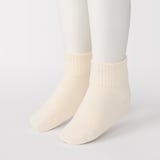 キッズ　足なり直角　ショート丈靴下（３足組）