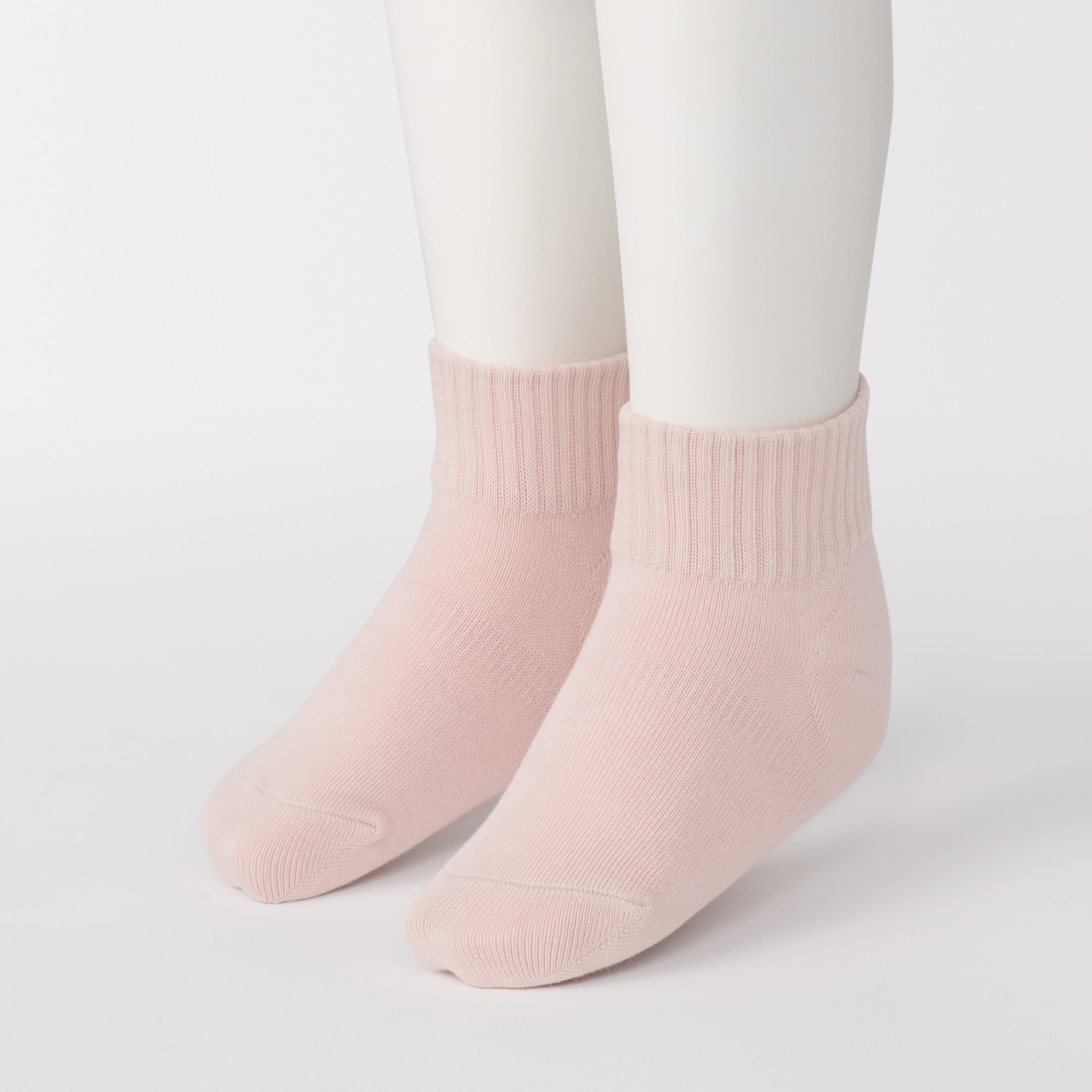 キッズ　足なり直角　ショート丈靴下（３足組）