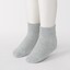 キッズ　足なり直角　ショート丈靴下（３足組）