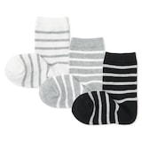 キッズ　足なり直角　靴下（柄・３足組）