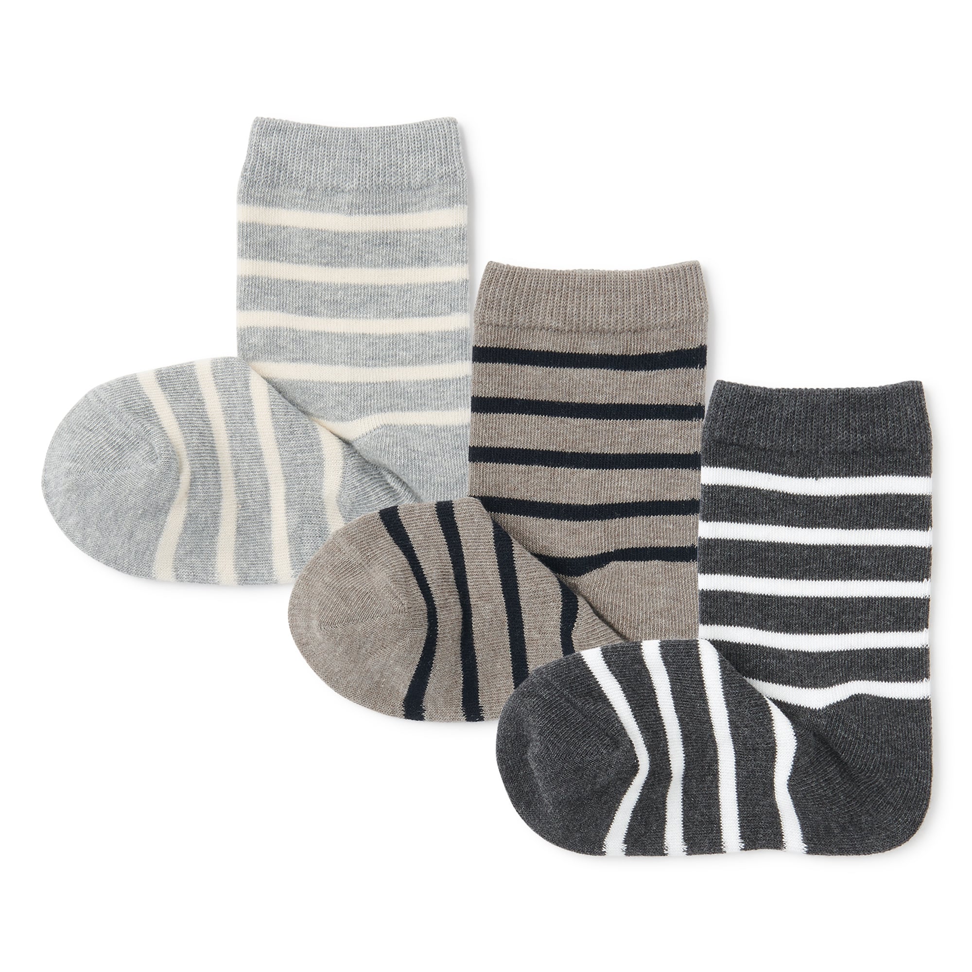 キッズ　足なり直角　靴下（柄・３足組）