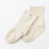 キッズ　足なり直角　ピコット靴下（３足組）