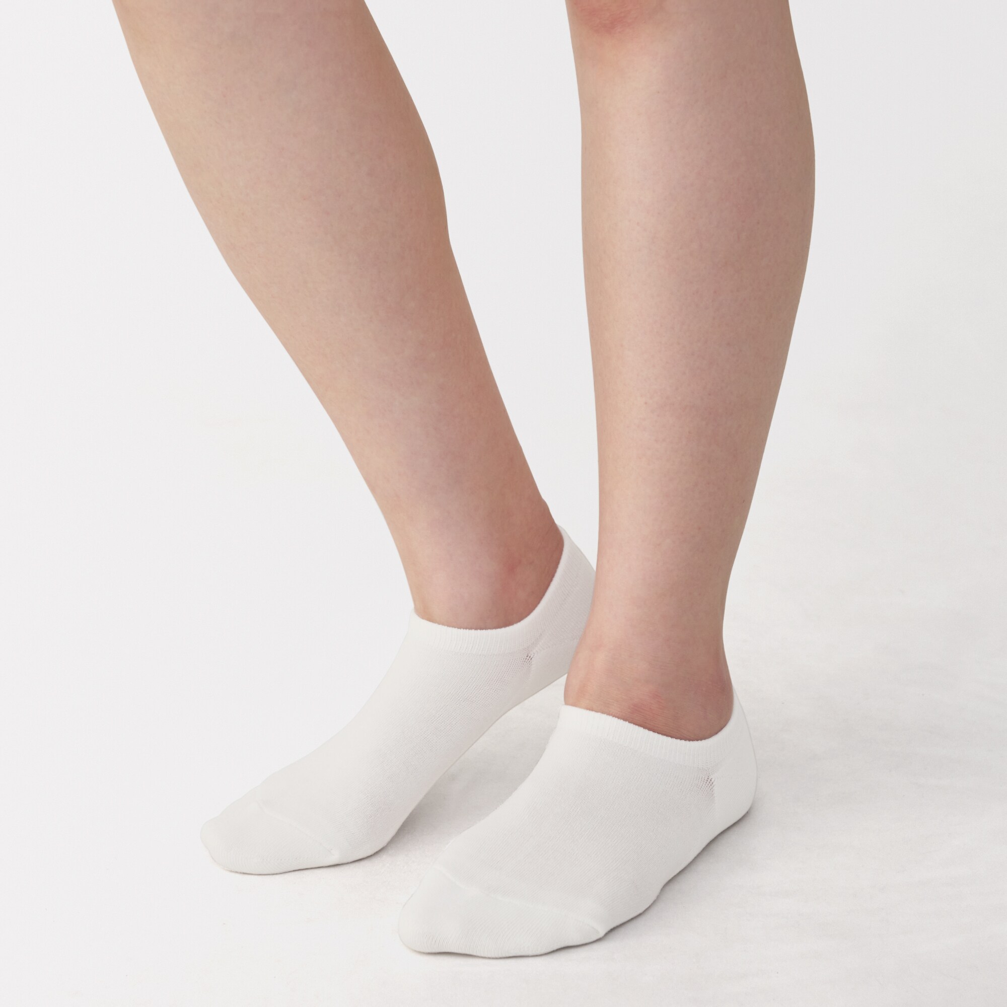 婦人　足なり直角　パイル編みスニーカーイン