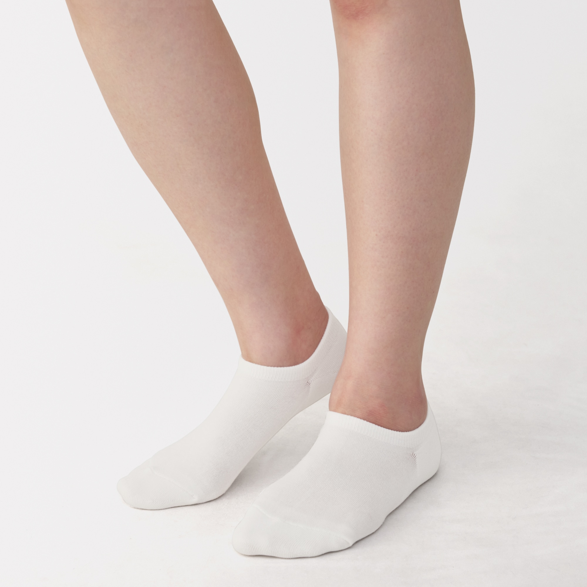 婦人　足なり直角　パイル編みスニーカーイン