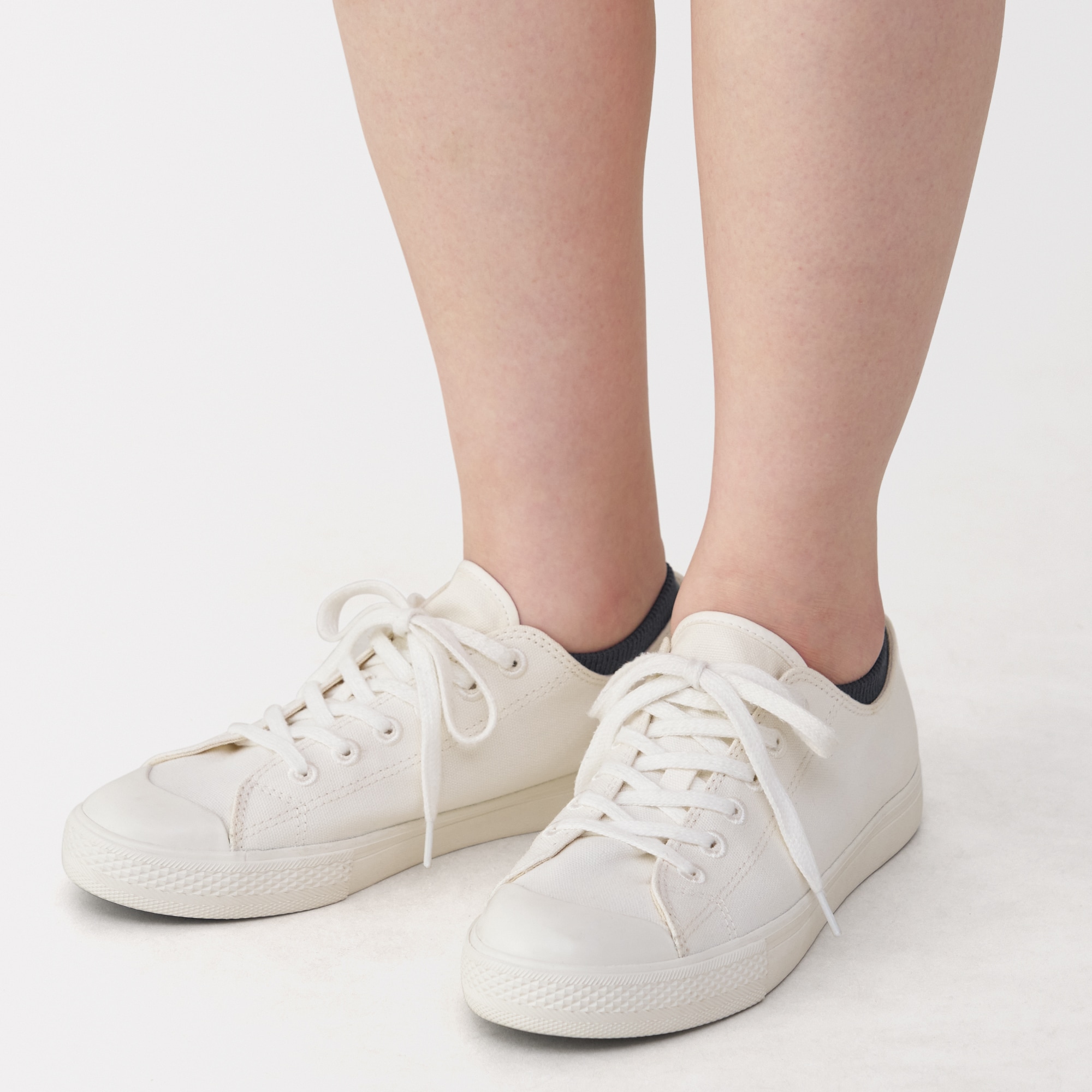 婦人　足なり直角　パイル編みスニーカーイン