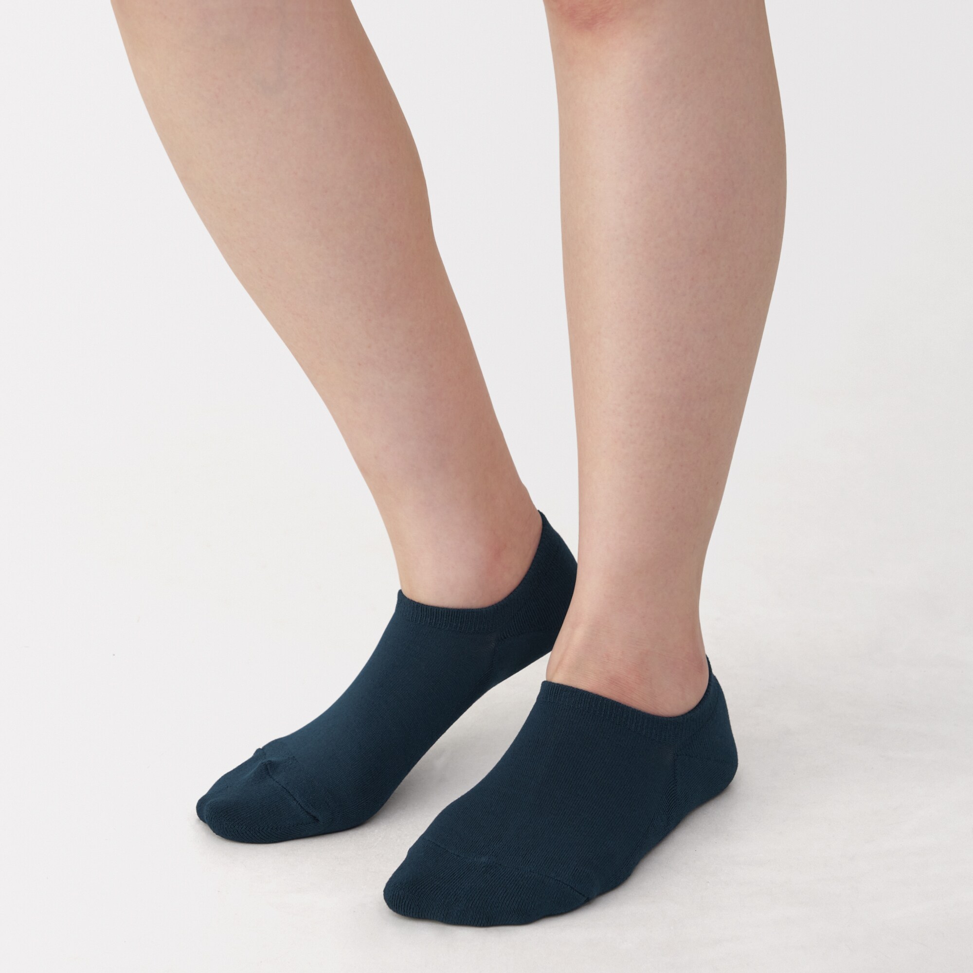 婦人　足なり直角　パイル編みスニーカーイン