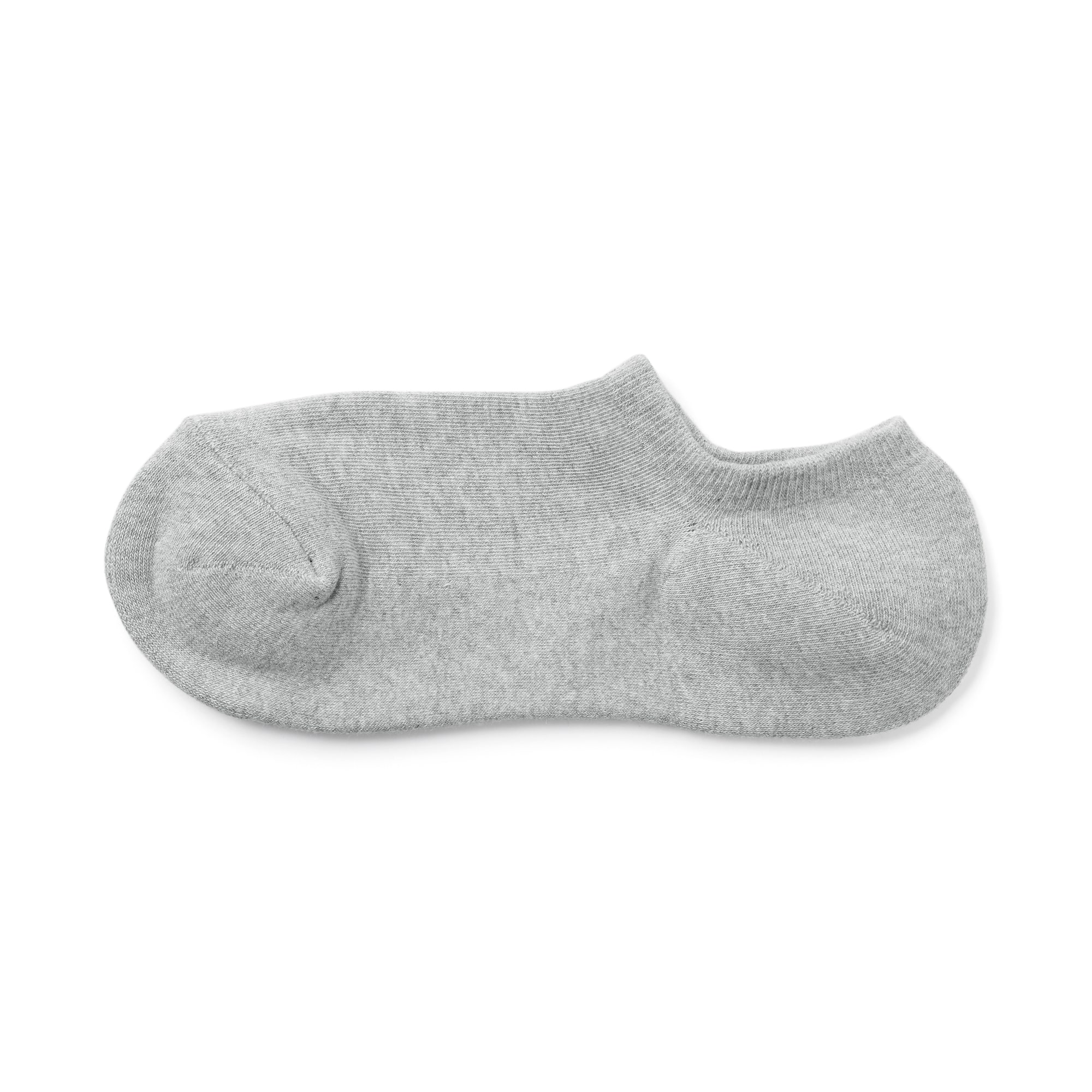 婦人　足なり直角　パイル編みスニーカーイン　※杢色