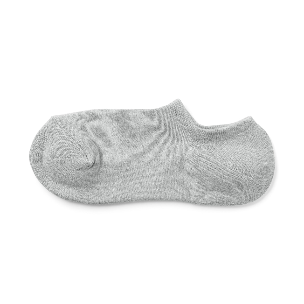 婦人　足なり直角　パイル編みスニーカーイン　※杢色