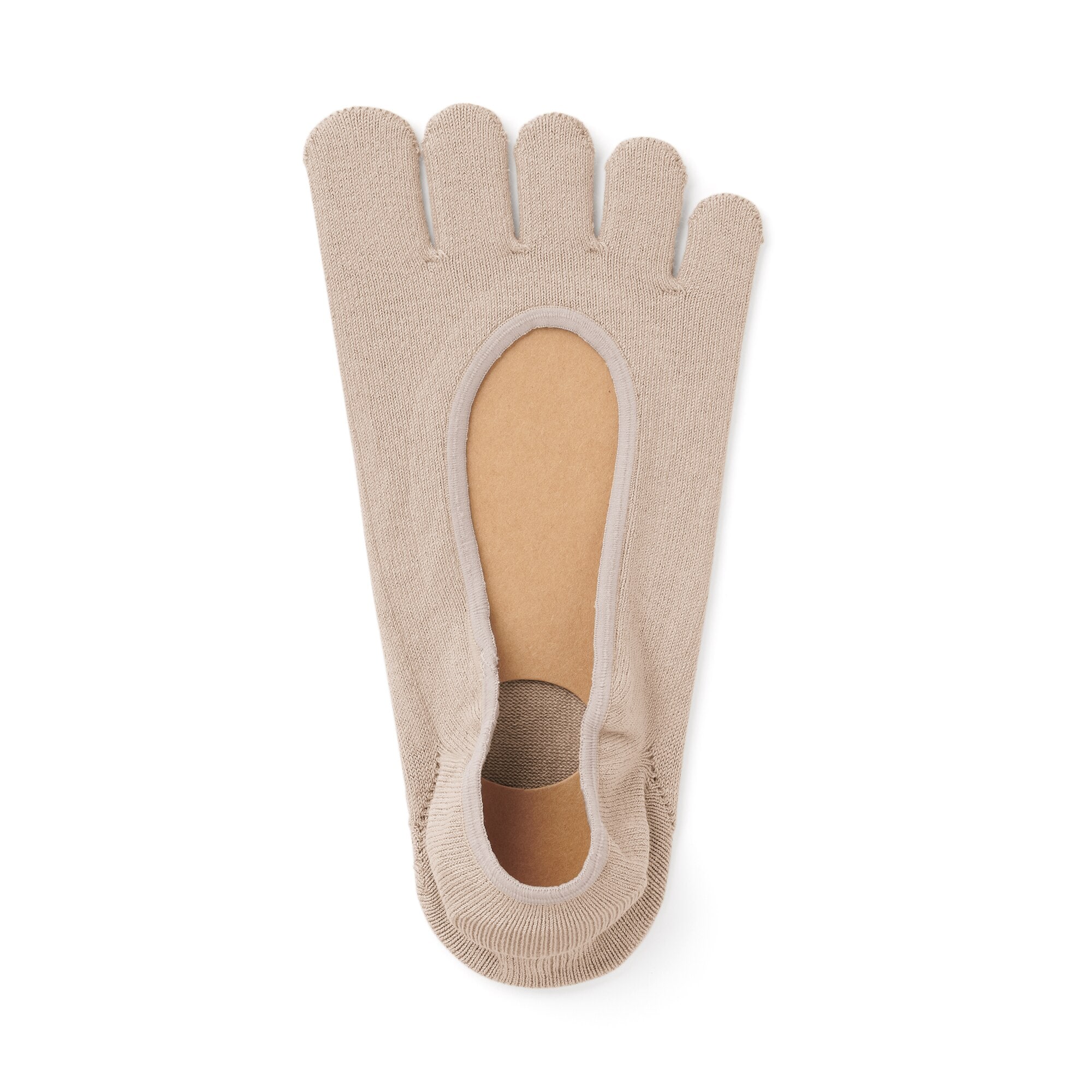 婦人　かかと滑り止め付き　深履き　５本指フットカバー