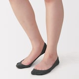 婦人　つま先に縫い目のない　浅履きフットカバー（かかと滑り止め付き）