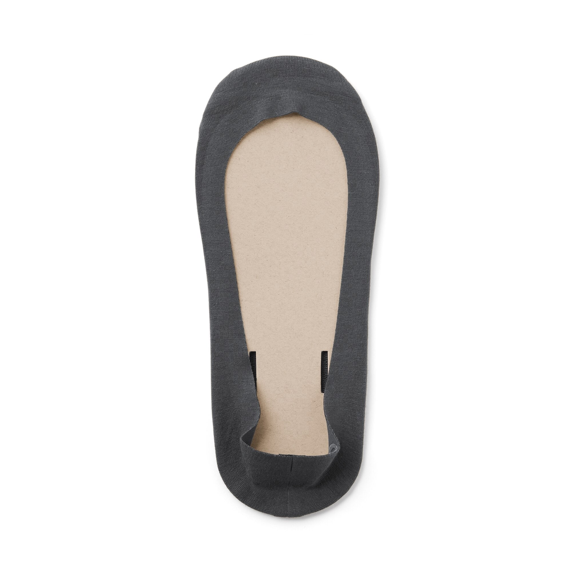 婦人　つま先に縫い目のない　浅履きフットカバー（かかと滑り止め付き）