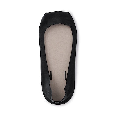 婦人　つま先に縫い目のない　浅履きフットカバー（かかと滑り止め付き）