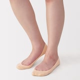 婦人　つま先に縫い目のない　浅履きフットカバー（かかと滑り止め付き）