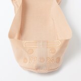 婦人　つま先に縫い目のない　浅履きフットカバー（かかと滑り止め付き）