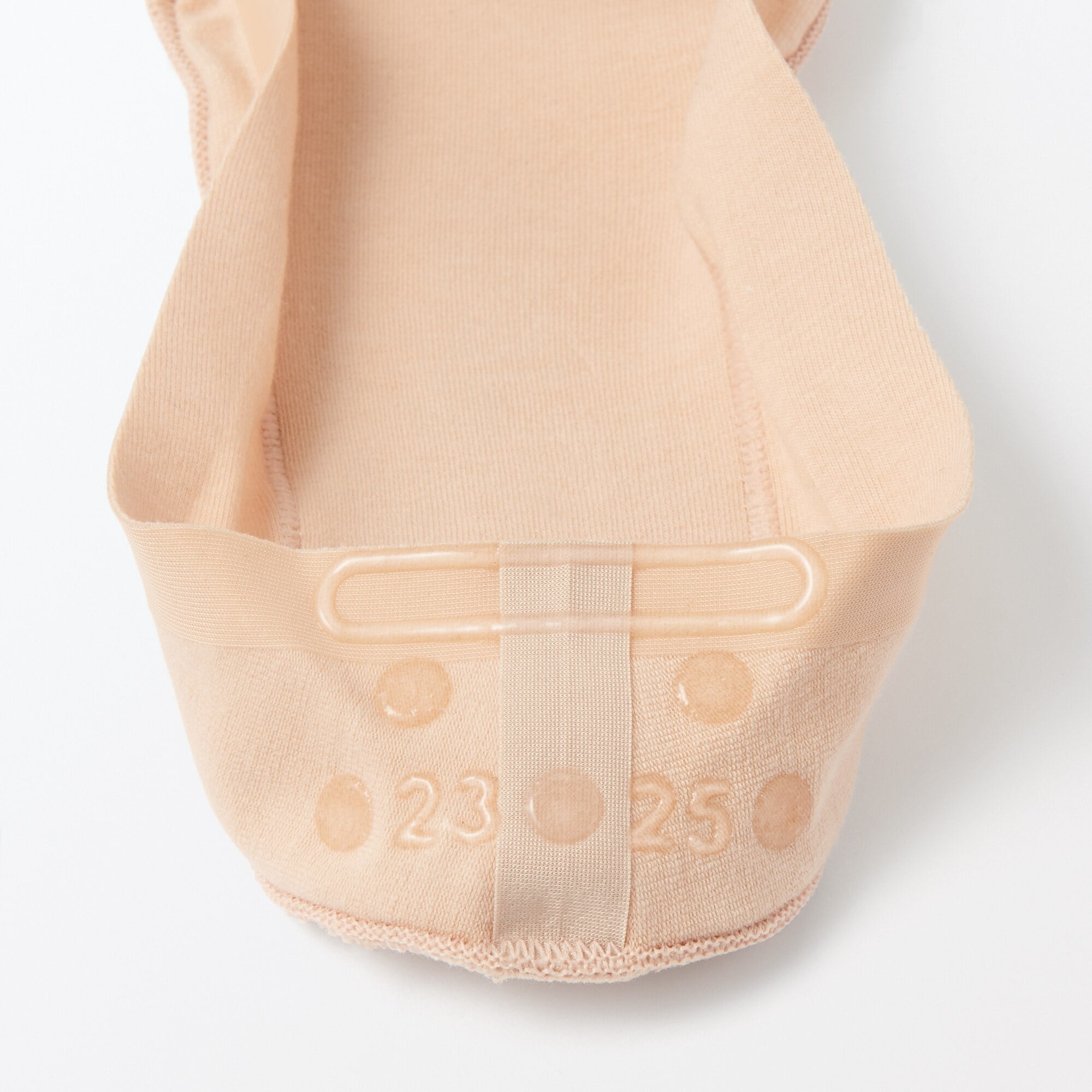 婦人　つま先に縫い目のない　浅履きフットカバー（かかと滑り止め付き）