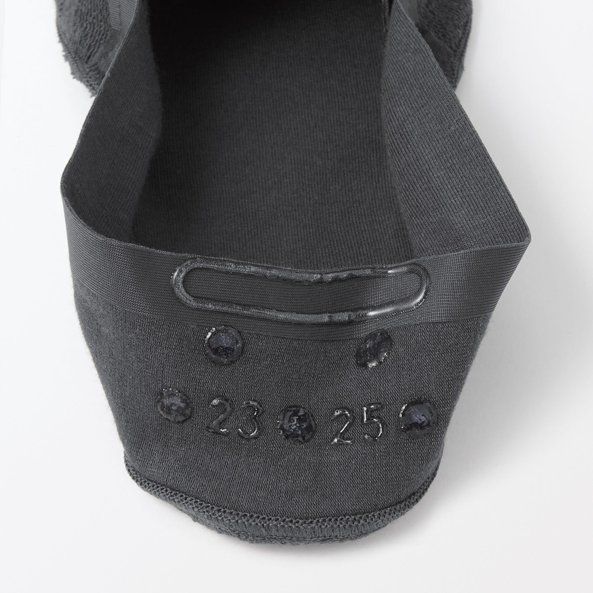 婦人　つま先に縫い目のない　深履きフットカバー（かかと滑り止め付き）