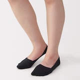 婦人　つま先に縫い目のない　深履きフットカバー（かかと滑り止め付き）
