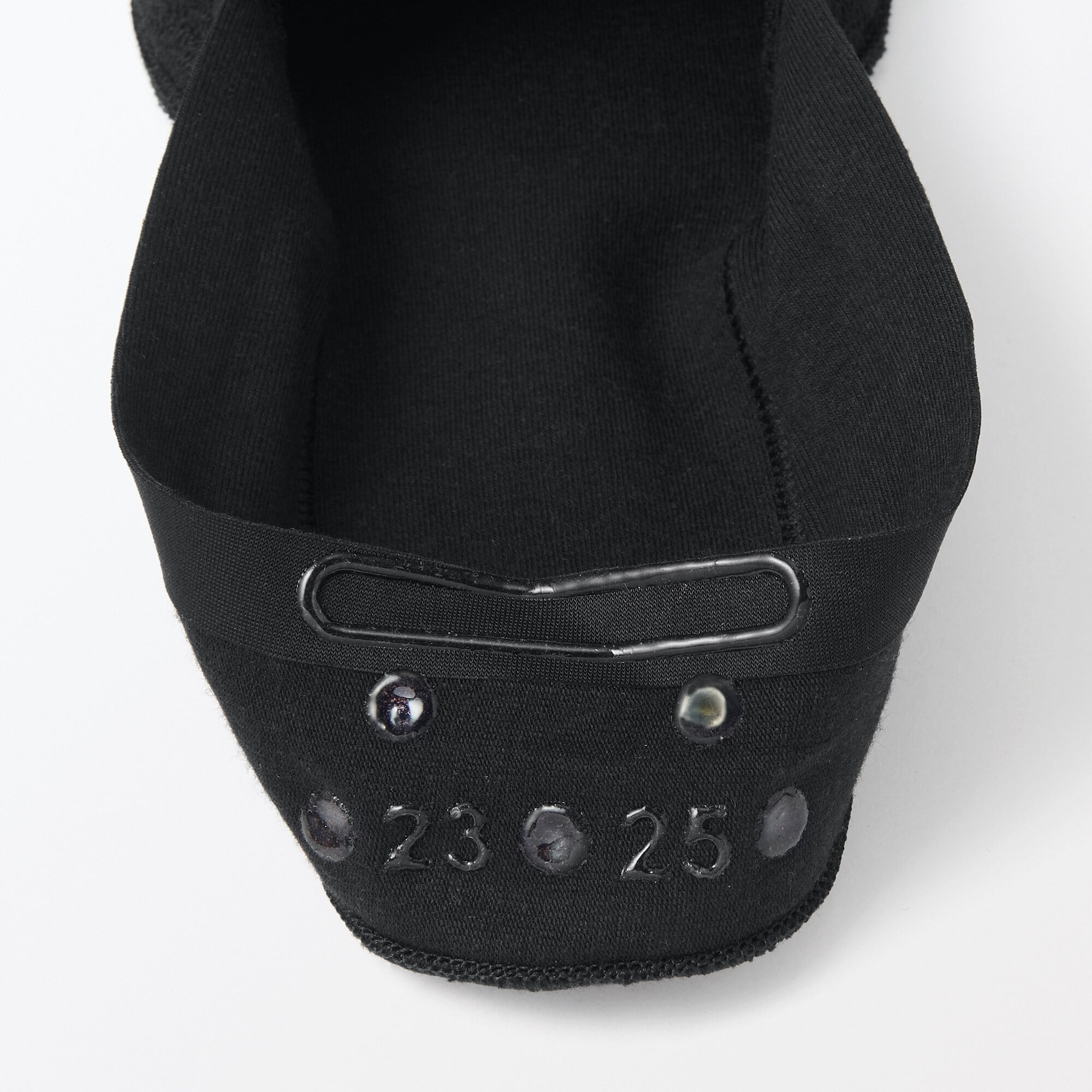 婦人　つま先に縫い目のない　深履きフットカバー（かかと滑り止め付き）