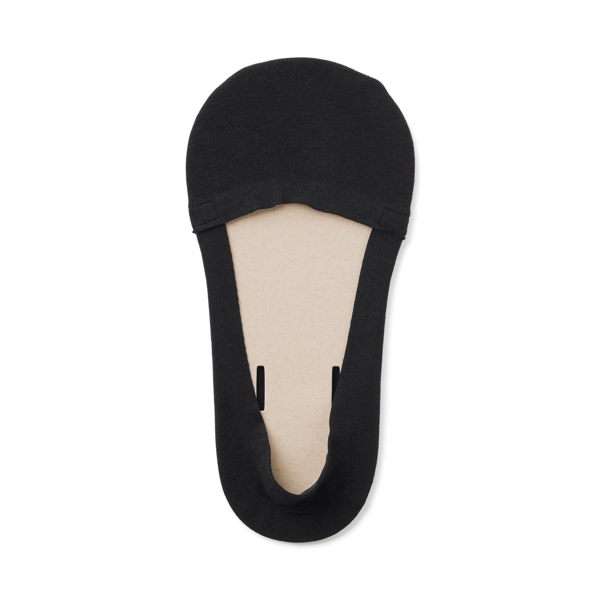 婦人　つま先に縫い目のない　深履きフットカバー（かかと滑り止め付き）