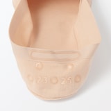 婦人　つま先に縫い目のない　深履きフットカバー（かかと滑り止め付き）