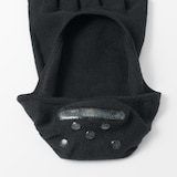 婦人　かかと滑り止め付き　深履き　５本指フットカバー　※再生コットン