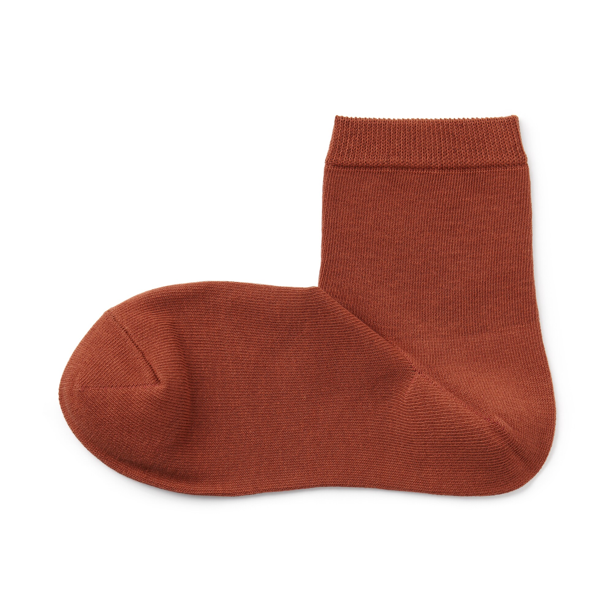 婦人　足なり直角　履き口やわらか　三層　ショート丈靴下（口ゴムなし）