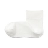 婦人　足なり直角　履き口やわらか　レーヨン混　薄手ショート丈靴下（口ゴムなし）