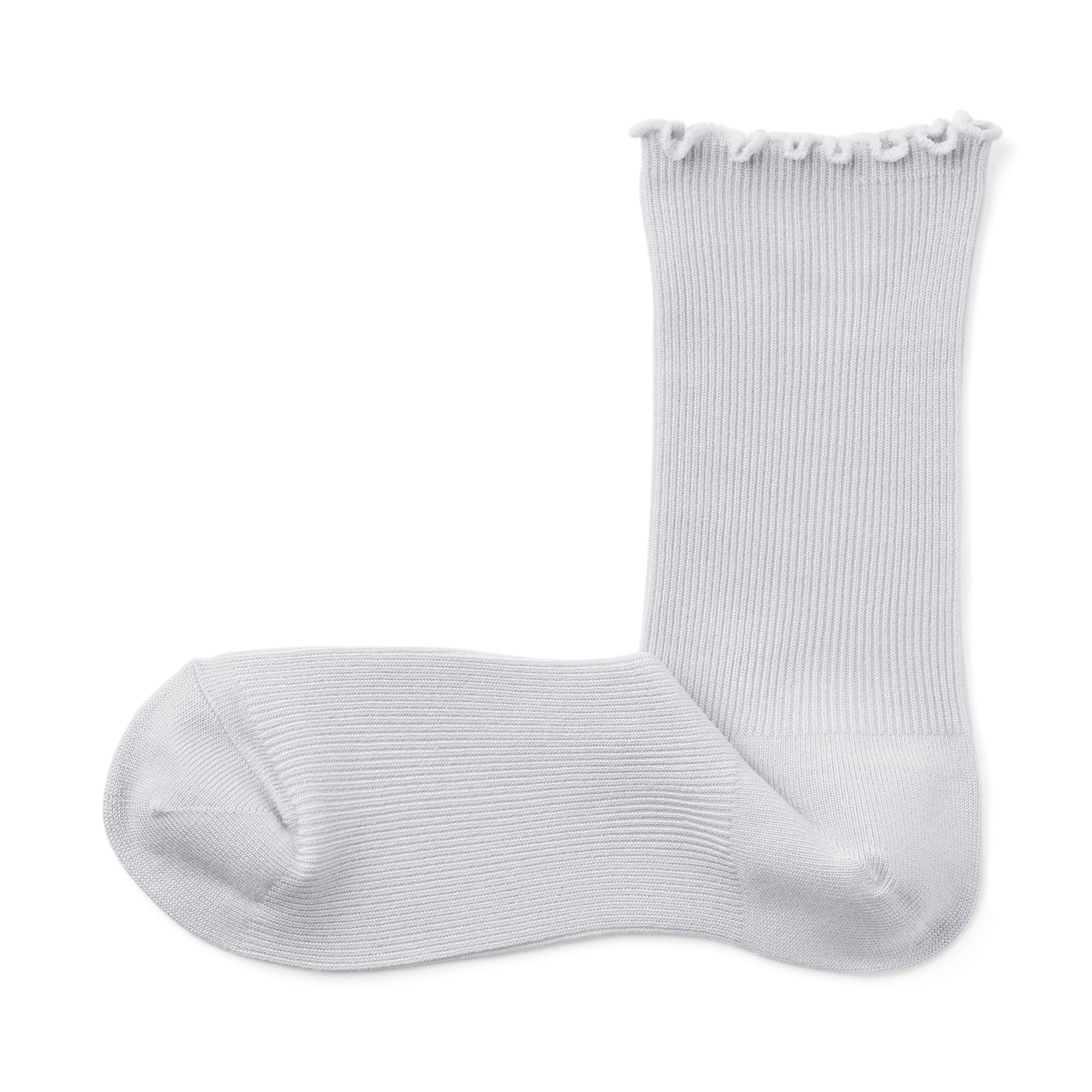 婦人　足なり直角　履き口やわらか　レーヨン混メロウ　靴下