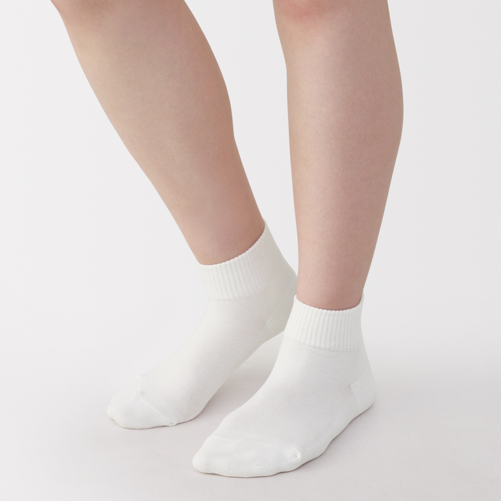 婦人　足なり直角　履き口やわらか　パイル編み　ショート丈靴下