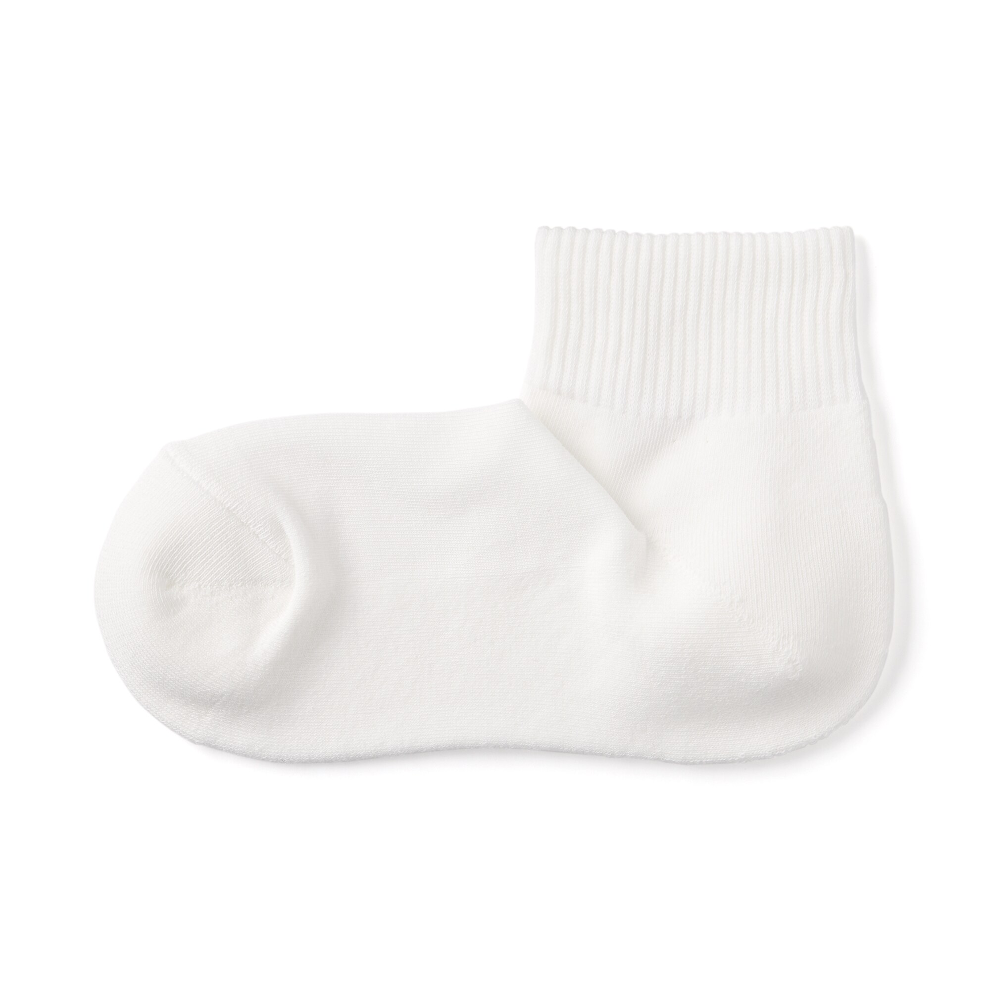 婦人　足なり直角　履き口やわらか　パイル編み　ショート丈靴下