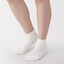 婦人　足なり直角　履き口やわらか　パイル編み　ショート丈靴下
