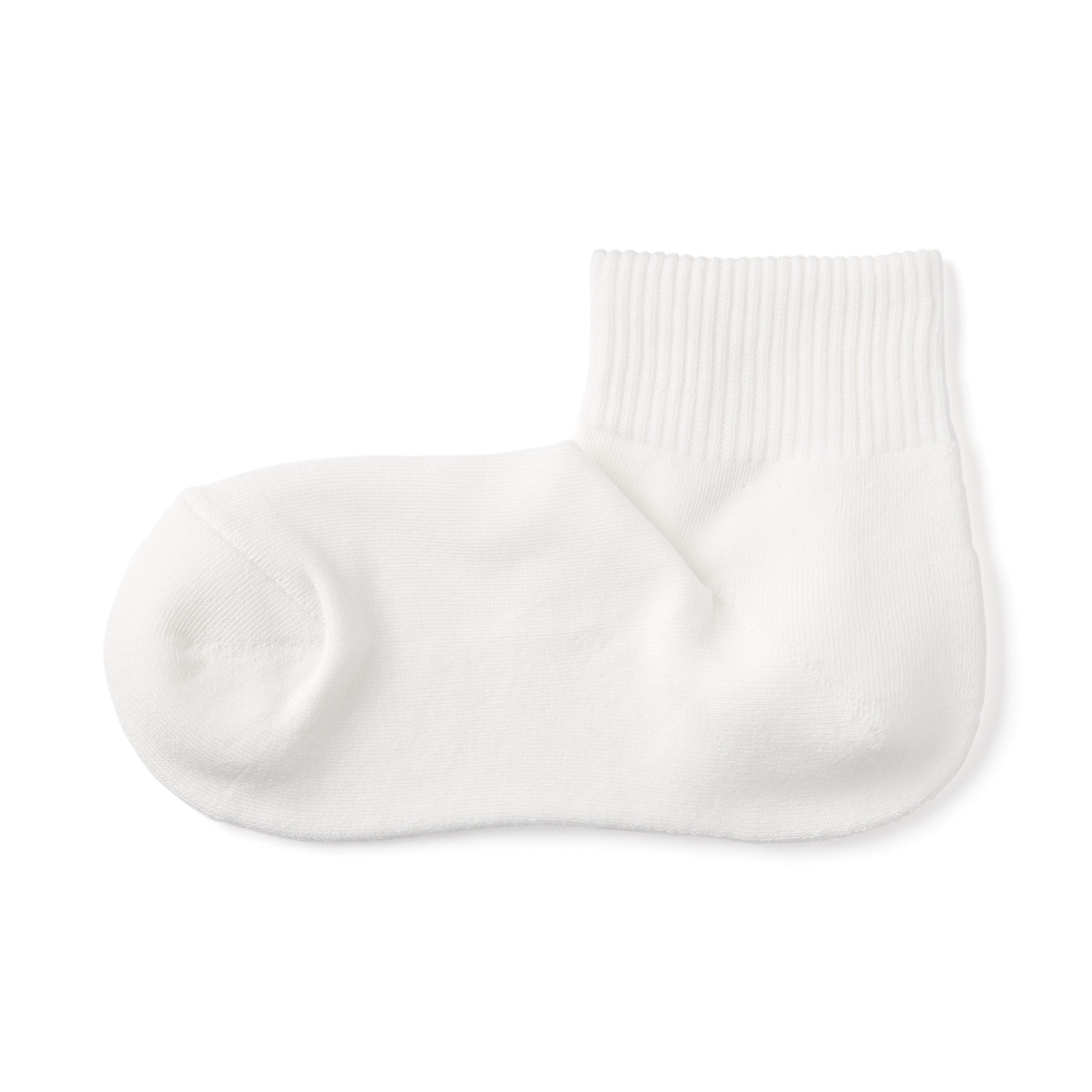 婦人　足なり直角　履き口やわらか　パイル編み　ショート丈靴下