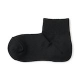 婦人　足なり直角　履き口やわらか　パイル編み　ショート丈靴下