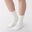 婦人　足なり直角　履き口やわらか　三層　靴下（口ゴムなし）