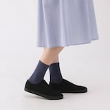 婦人　足なり直角　履き口やわらか　足首に沿う靴下