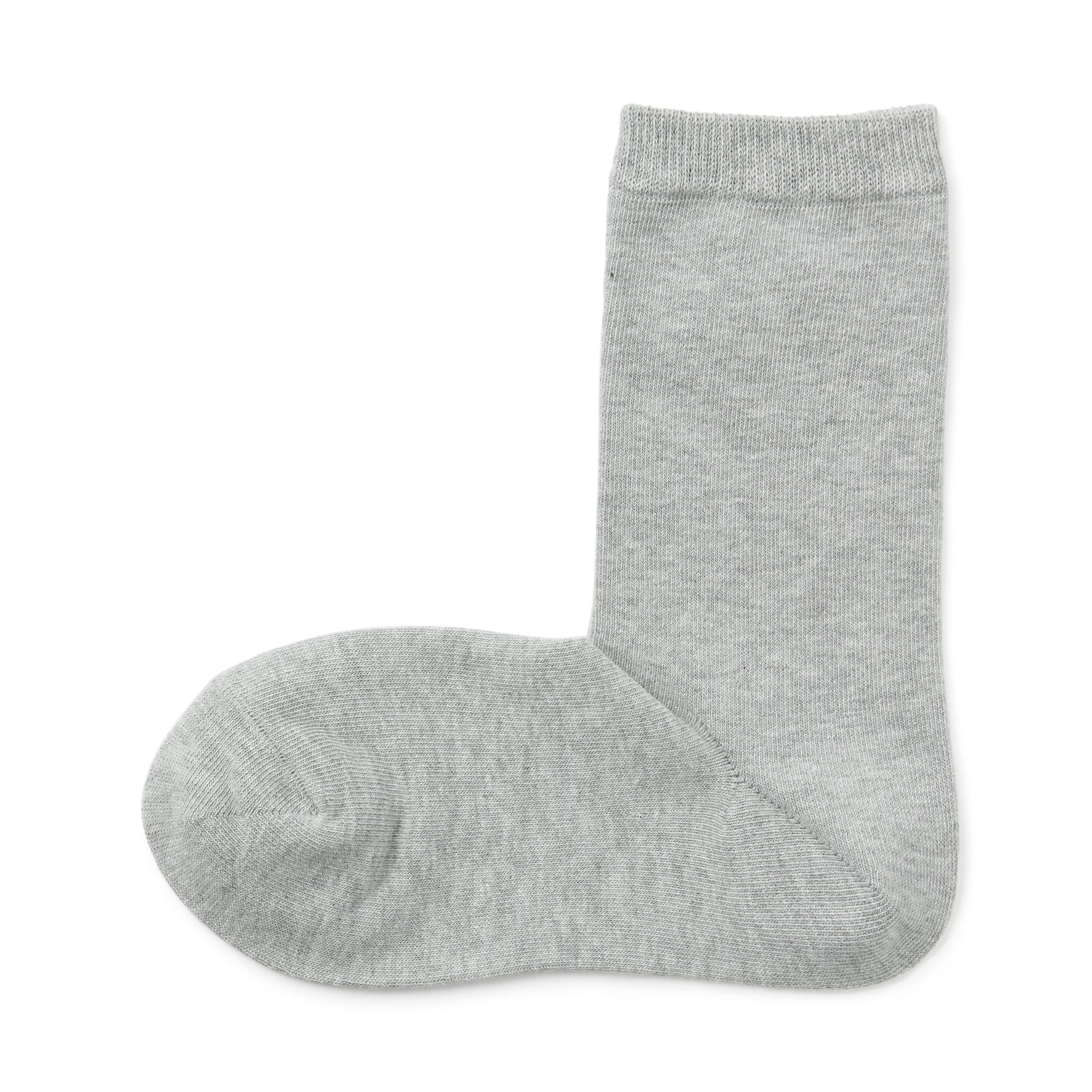 婦人　足なり直角　履き口やわらか　三層　靴下（口ゴムなし）※再生コットン