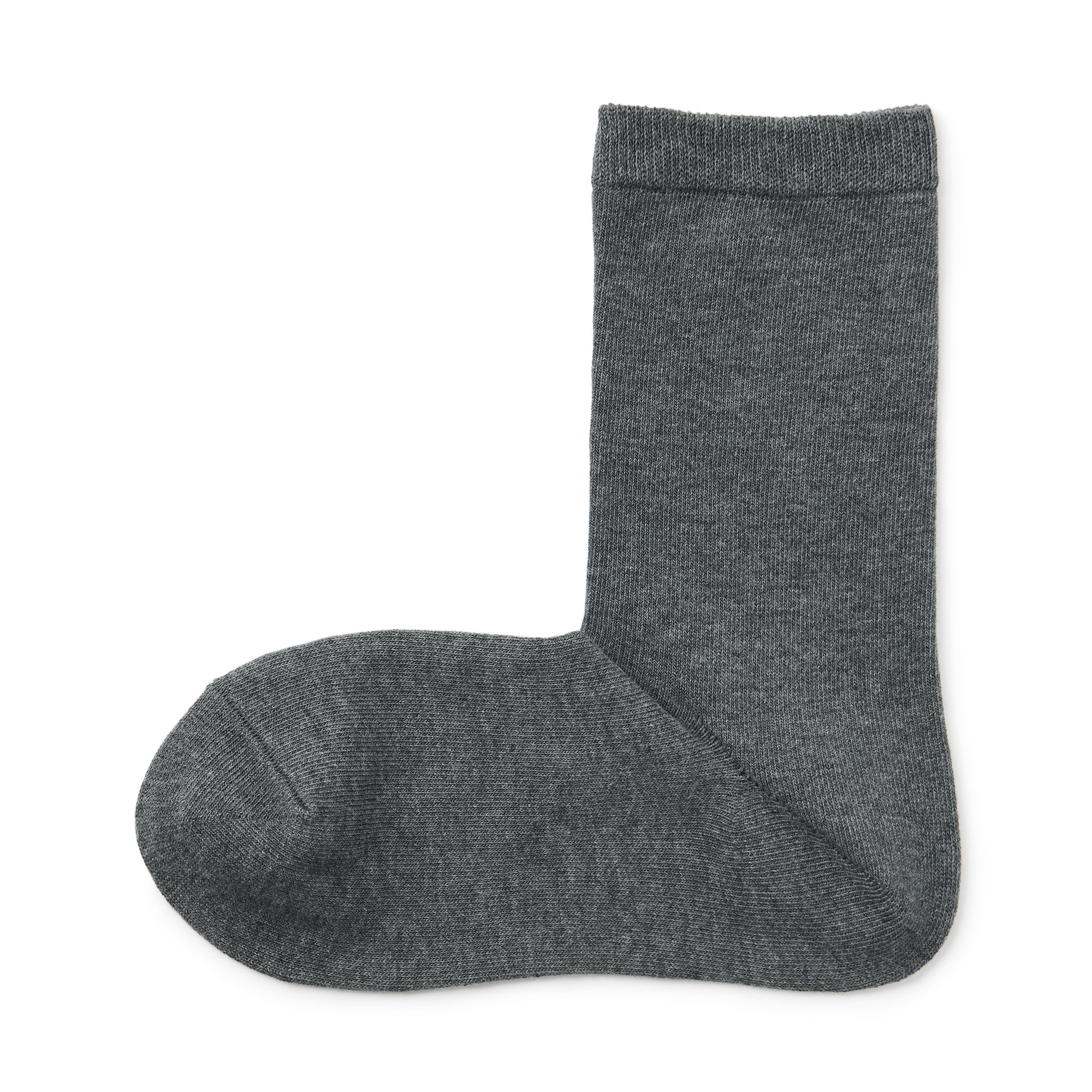 婦人　足なり直角　履き口やわらか　三層　靴下（口ゴムなし）※再生コットン