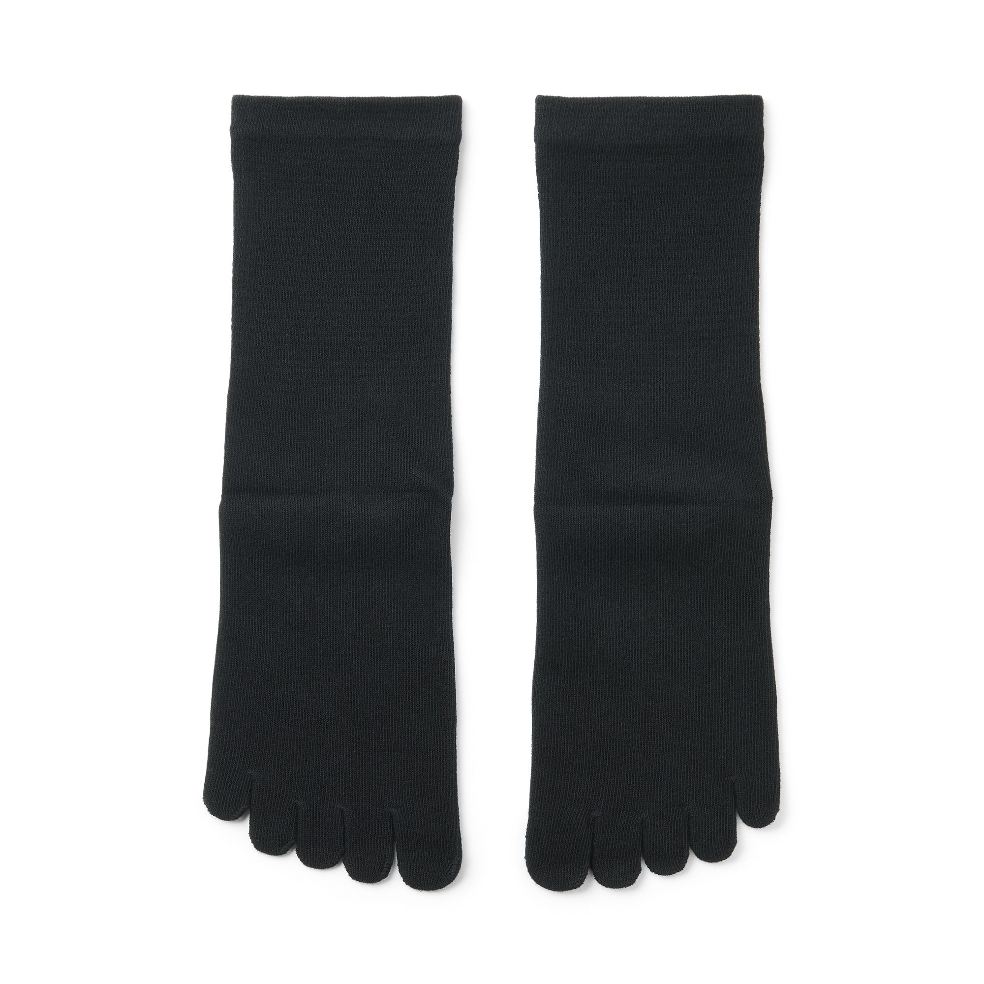 婦人　足なり直角　５本指靴下　※再生コットン